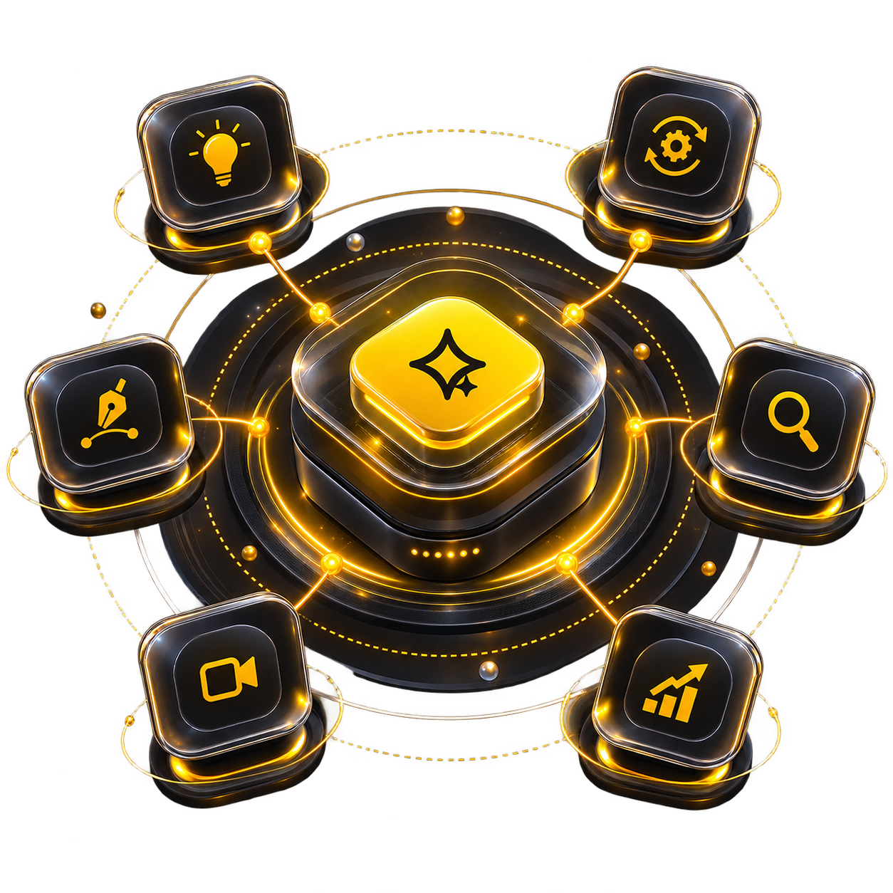 Connected digital workflow marketplace graphic